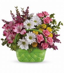 Teleflora's Basket Of Beauty Bouquet from Fields Flowers in Ashland, KY